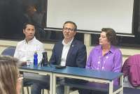 El candidato de la llamada Alianza UIO (Unidos, Incluyentes y Organizados) recibirá los resultados de los comicios junto a sus simpatizantes.