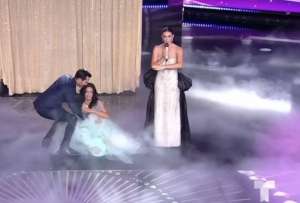 La representante de Cuba en  el reality Miss Universe Latina, sufrió una fuerte caída durante un reto de altura en la semifinal del reality. 