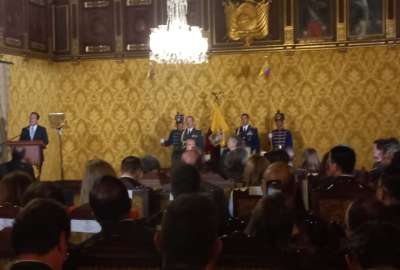 Guillermo Lasso, presidente de la Rep&uacute;blica, posesion&oacute; a ocho funcionarios en el Palacio de Carondelet, en el Centro Hist&oacute;rico de Quito. 