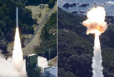 El cohete japon&eacute;s Kairos explot&oacute; durante su lanzamiento al espacio este mi&eacute;rcoles, 13 de marzo de 2024.