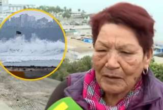 &iexcl;Viral! Abuela llev&oacute; a su nieto &ldquo;para que conozca el tsunami&rdquo;