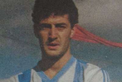 Gustavo Alfaro, cuando era jugador profesional del Atl&eacute;tico Rafaela.
