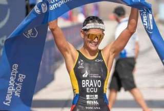 Elizabeth Bravo es campeona panamericana de triatl&oacute;n