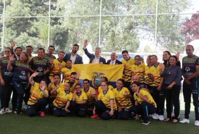 Deportistas de las olimpiadas especiales viajar&aacute;n a Alemania acompa&ntilde;ados de la Bandera de Ecuador