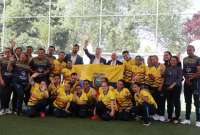 Deportistas de las olimpiadas especiales viajar&aacute;n a Alemania acompa&ntilde;ados de la Bandera de Ecuador