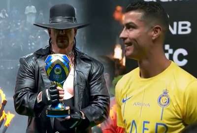 Hasta Cristiano Ronaldo se emocion&oacute; con la presencia de The Undertaker