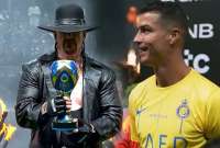 Hasta Cristiano Ronaldo se emocion&oacute; con la presencia de The Undertaker
