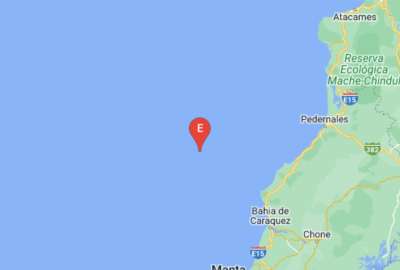 El IGN report&oacute; un temblor frente a la costa de Jama.