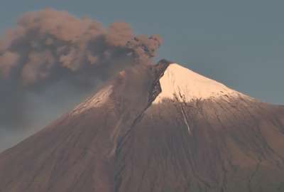 Volc&aacute;n Sangay emiti&oacute; una columna de ceniza de dos kil&oacute;metros de altura