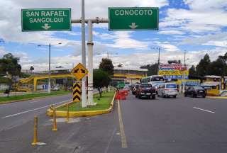 Cierre carril central de Autopista General Rumi&ntilde;ahui por trabajos de se&ntilde;alizaci&oacute;n