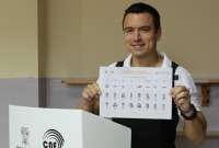 Daniel Noboa, candidato presidencial.