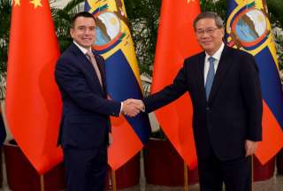 Presidente Daniel Noboa mantuvo reuni&oacute;n con primer ministro chino Li Quiang