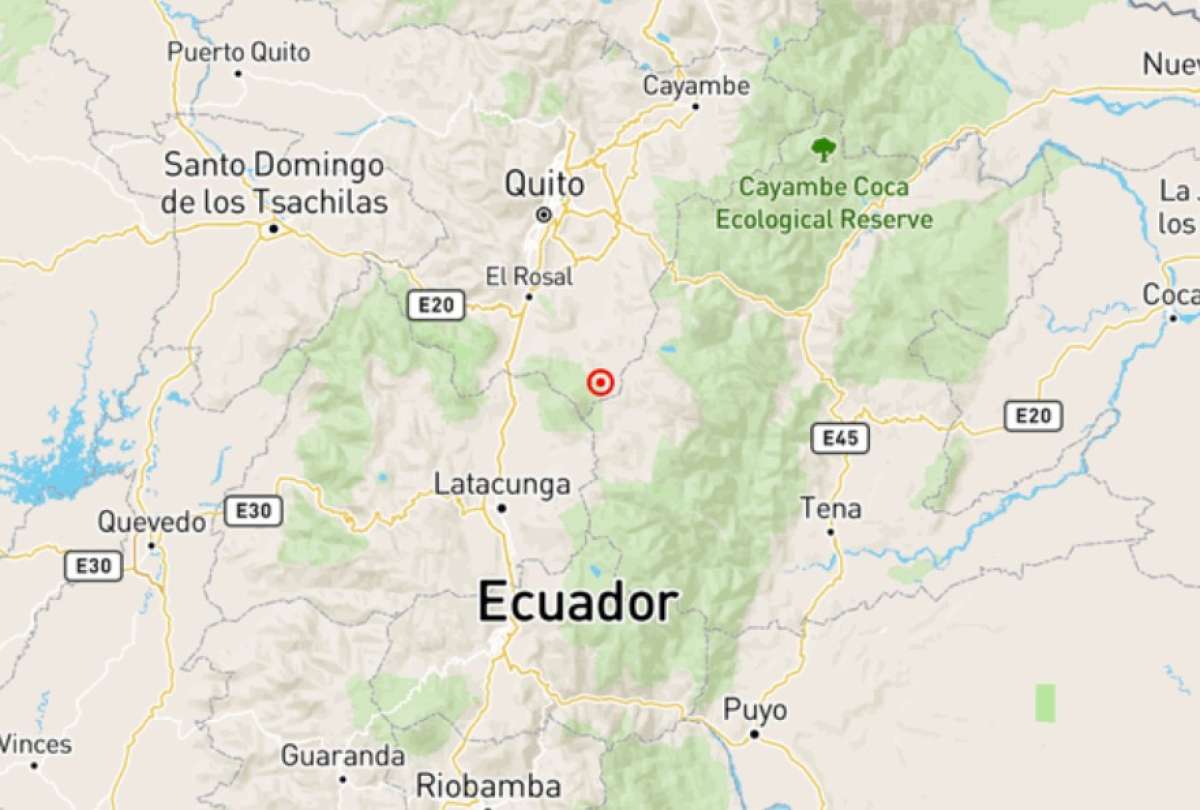 Un temblor se registró en Latacunga y tuvo una magnitud de 3,2. 