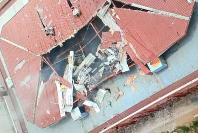 As&iacute; qued&oacute; el techo de la c&aacute;rcel de La Roca, en Guayaquil.
