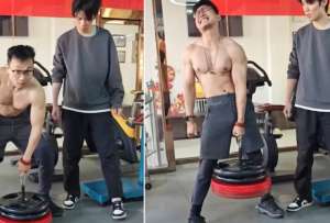 Liu Weiqiang levant&oacute; 144,72 kilos con un solo dedo.