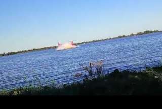 Argentina: Piloto muri&oacute; al caer su helic&oacute;ptero al r&iacute;o Paran&aacute;  &nbsp;