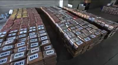 Las toneladas de coca&iacute;na estaban ocultas en un contenedor de banano de exportaci&oacute;n. 