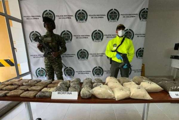 La Polic&iacute;a Nacional inform&oacute; que un trabajo articulado entre Colombia y Ecuador permiti&oacute; desmantelar un laboratorio de droga en Nari&ntilde;o.&nbsp;&nbsp;