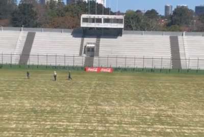 Critican el estado de la cancha en la que se jugar&aacute; la final de la Copa Sudamericana