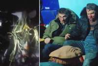 Publican im&aacute;genes de los cuatro sobrevivientes de un siniestro a&eacute;reo en Afganist&aacute;n