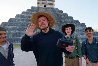 MrBeast desata pol&eacute;mica en M&eacute;xico por grabar en ruinas mayas