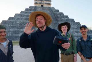 MrBeast desata pol&eacute;mica en M&eacute;xico por grabar en ruinas mayas