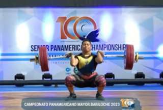 La pesista ecuatoriana Dayana Mina obtiene el oro en la categor&iacute;a 87 kg