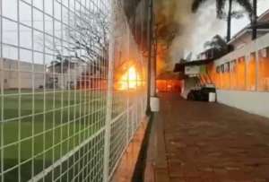 Oficinas de Orense se incendiaron