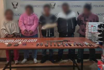 Cinco personas ser&aacute;n procesadas por narcotr&aacute;fico, tras un operativo al sur de Quito. 