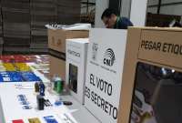 Así avanza el proceso de distribución del material electoral.
