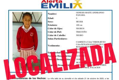 La Alerta Emilia se activ&oacute; para ubicar a G&eacute;nesis Andrango.