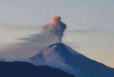 Posible ca&iacute;da de ceniza del volc&aacute;n Sangay
