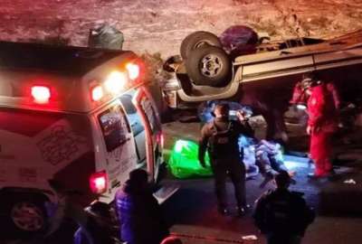 Migrantes fallecidos en accidente de tr&aacute;nsito en M&eacute;xico