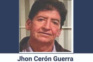 Encontraron el cuerpo de Jhon Cer&oacute;n, desaparecido hace 20 d&iacute;as