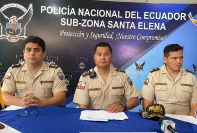 La polic&iacute;a de Santa Elena dio una rueda de prensa.