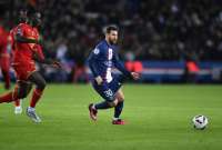 Lionel Messi disputó su primer partido, tras ganar el Mundial con Argentina.