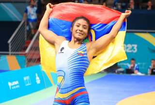 Panamericanos: La 'Tigra' logr&oacute; oro para Ecuador en lucha