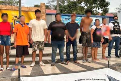 La polic&iacute;a present&oacute; a los aprehendidos