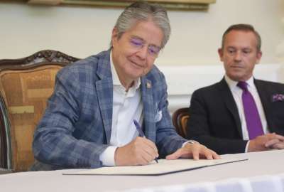El presidente Guillermo Lasso celebr&oacute; las reformas implementadas a la Ley de Comunicaci&oacute;n. 