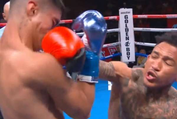 Jan Salvatierra termin&oacute; fuera del ring tras recibir un fuerte golpe