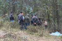 Momentos en que la Polic&iacute;a hall&oacute; el cuerpo de Mar&iacute;a Bel&eacute;n Bernal