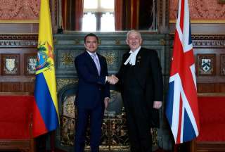 Daniel Noboa se re&uacute;ne con el Presidente de la C&aacute;mara de los Comunes del Reino Unido