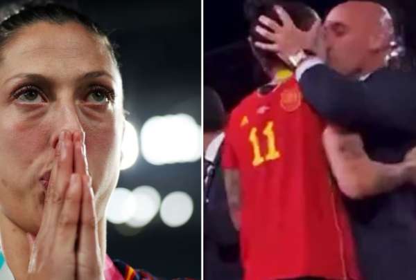 Luis Rubiales bes&oacute; de forma no consentida a Jenni Hermoso durante la premiaci&oacute;n por el t&iacute;tulo en el Mundial femenino.