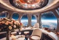 La agencia parisina planea ofrecer una cena gourmet a 35 km de altura.