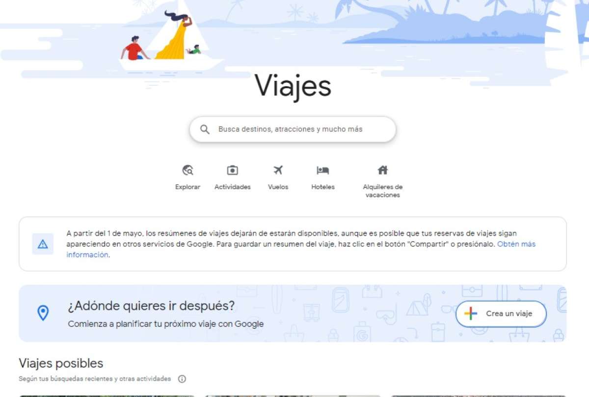 Planifica tus vacaciones con herramientas digitales como Google Flights.