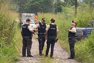 Siete cuerpos son hallados en el balde de una camioneta en la Joya de Los Sachas