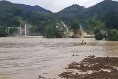 Las comunidades de Panguitza y San Miguel de la Hueca quedaron incomunicadas por el colapso de dos puentes.