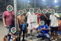 Un altercado se dio en la previa del partido entre Fluminense y Argentinos Junior.