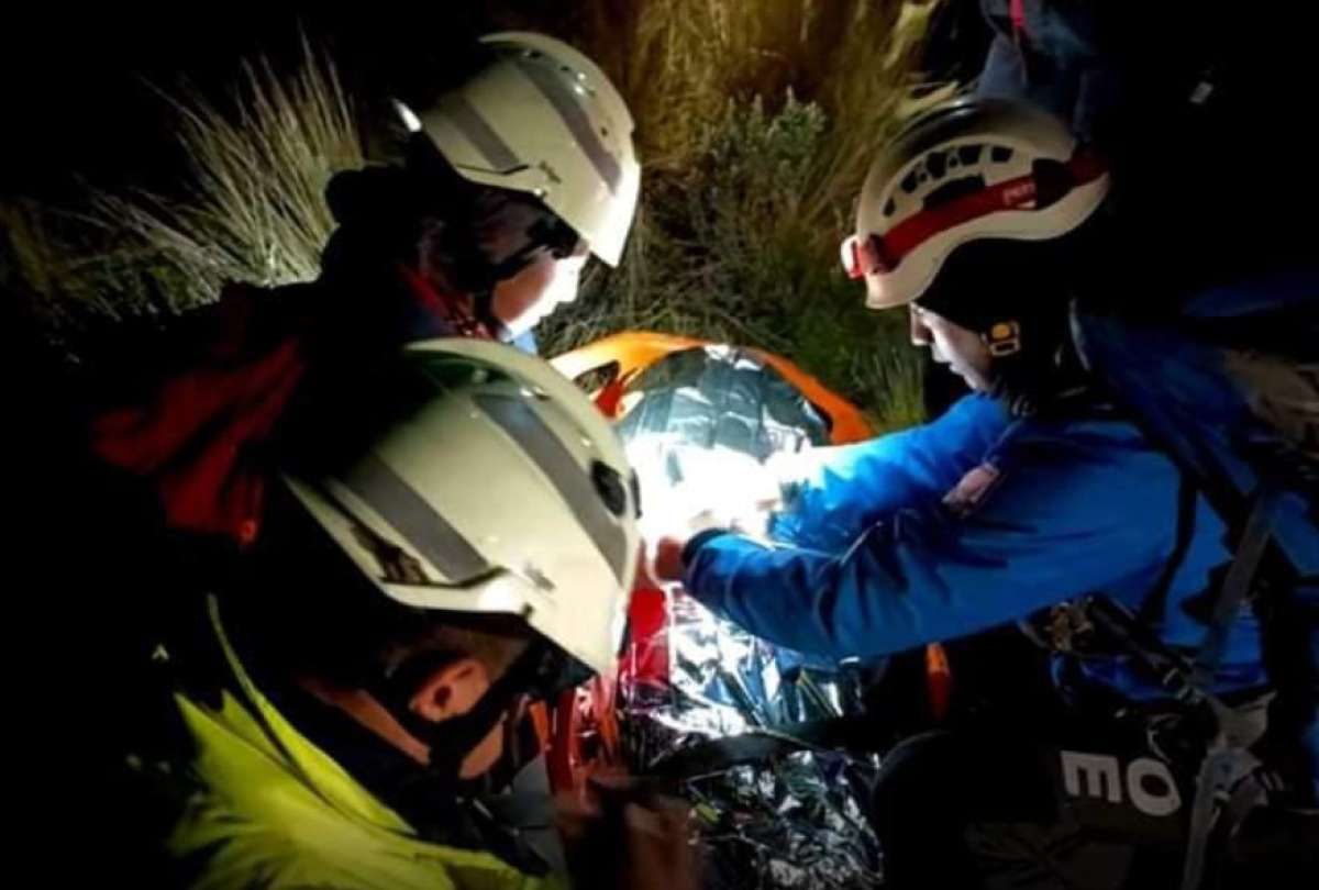 Una extranjera y cuatro ecuatorianos fueron rescatados en el Cerro Rumiñahui