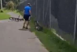 Hombre agredi&oacute; a un perro en el Parque Bicentenario